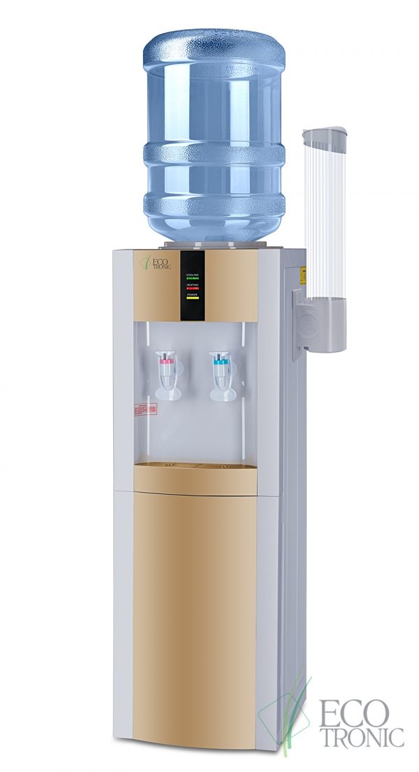 Кулер для воды Ecotronic H1-LCE Gold со шкафчиком — изображение 2