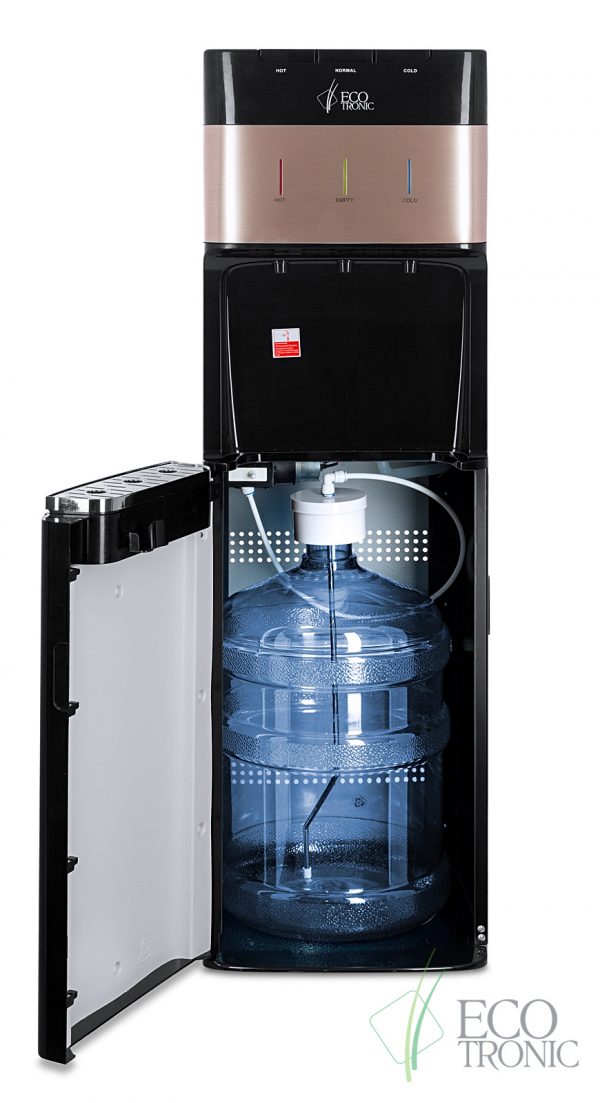 Кулер с нижней загрузкой бутыли Ecotronic M30-LXE black+gold — изображение 6