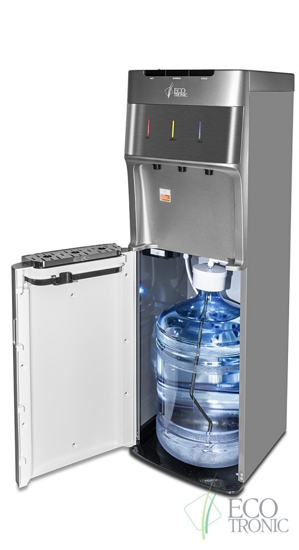 Кулер с нижней загрузкой бутыли Ecotronic M30-LXE silver+SS — изображение 4