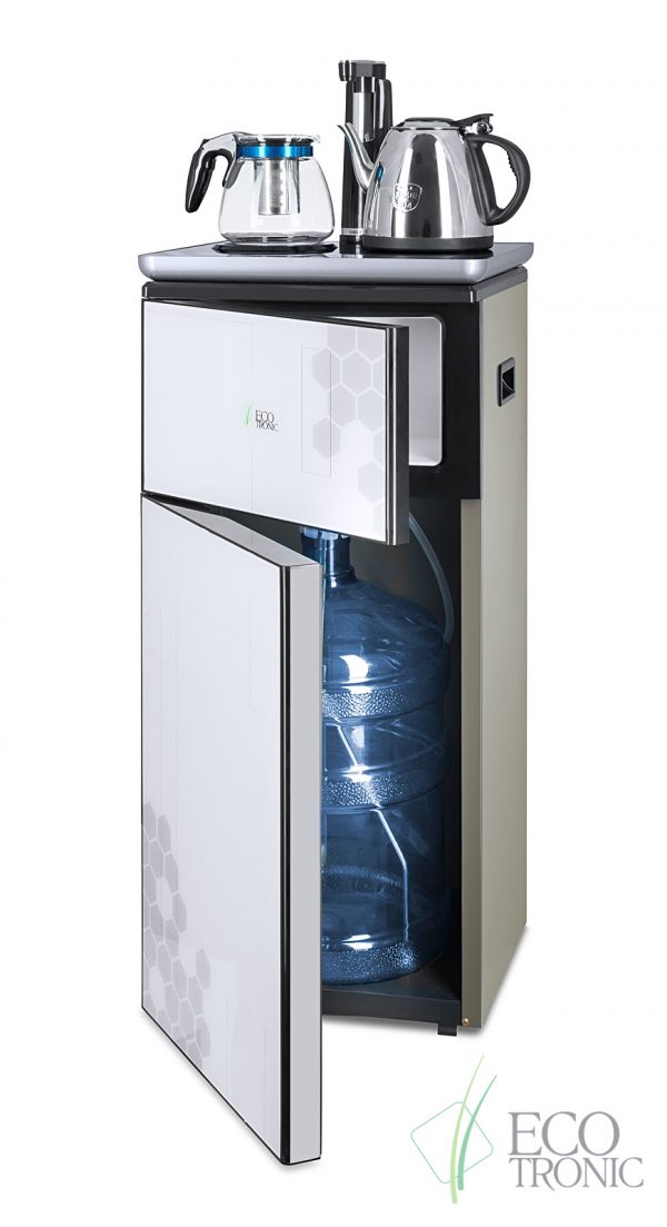 Кулер с чайным столиком Тиабар Ecotronic TB1-LE silver — изображение 5